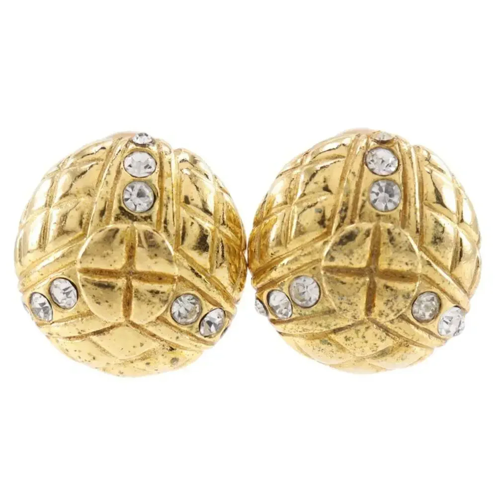 Chanel Vintage Earrings Rhinestone #256811C61B